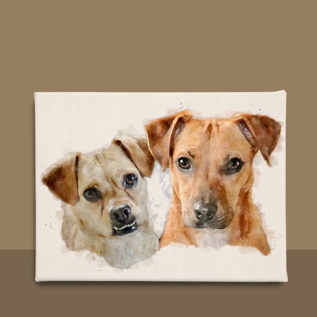 Aquarel van foto’s